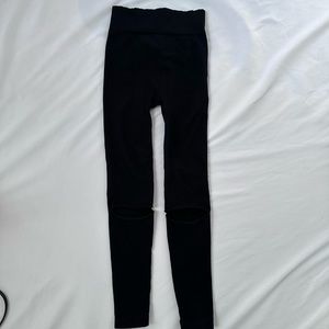 Free people open knee leggings